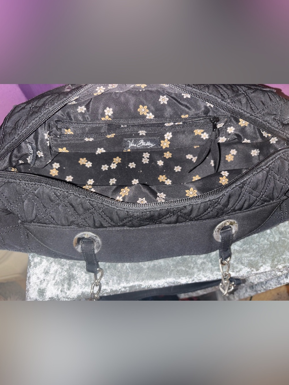 Vera Bradley black purse - Picture 3 of 3